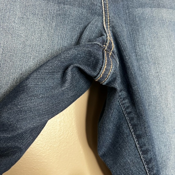 Torrid Denim Plus Size Indigo High Rise Tripe Button Front Denim Jean Jegging 18 - Picture 7 of 16